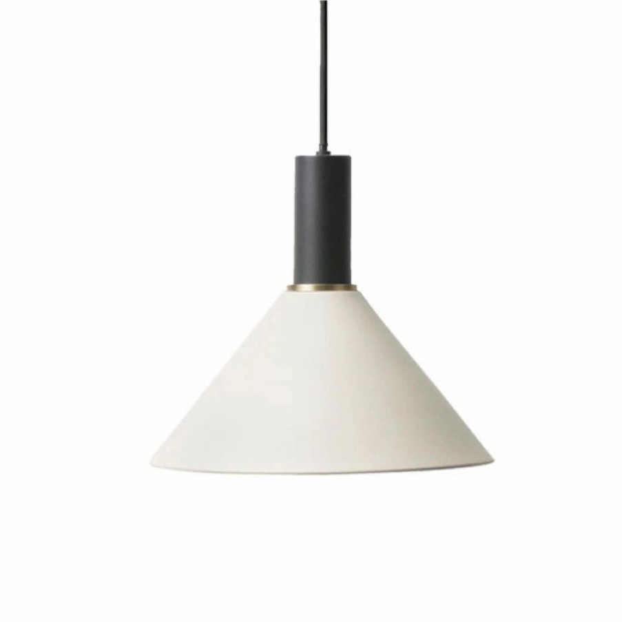 Lighting * | Minima. Ferm Living Collect Pendant Light With Cone Shade Black Socket