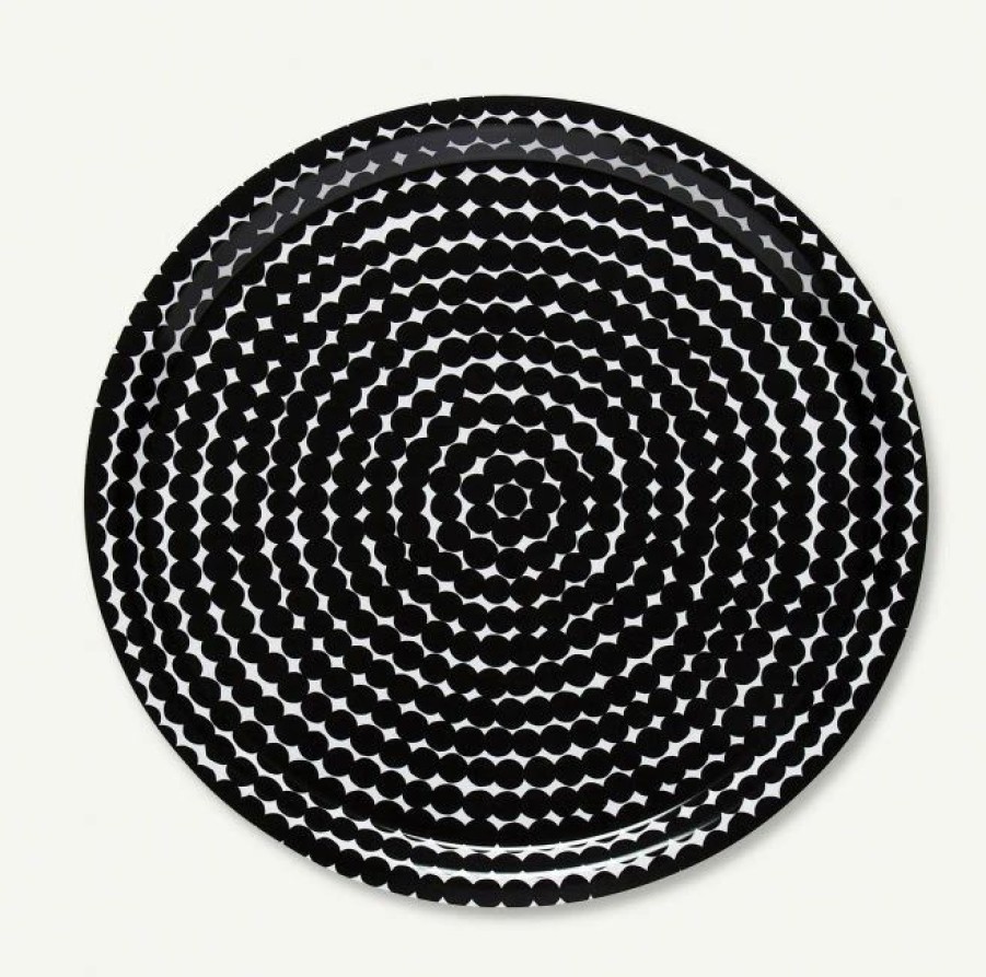 Gifts And Accessories * | Minima. Marimekko Black Rasymatto Plywood Tray