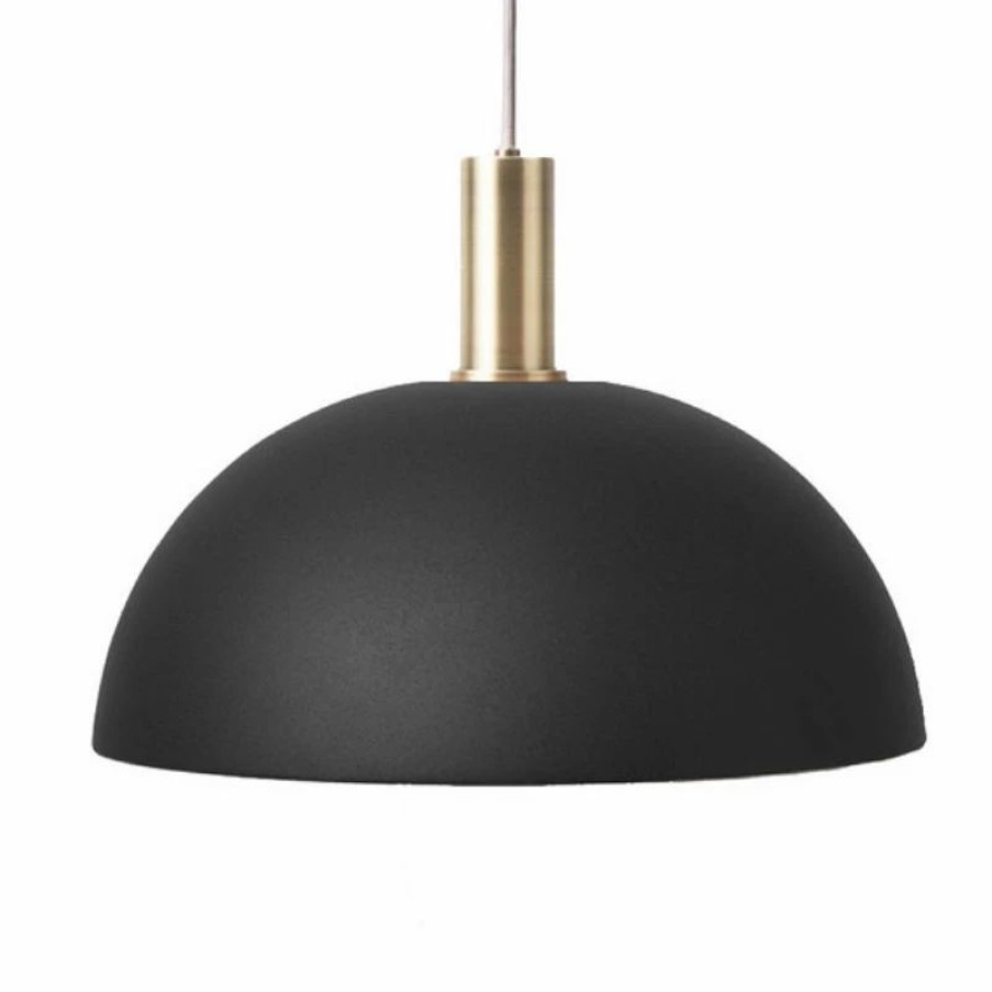 Lighting * | Minima. Ferm Living Collect Pendant Light With Dome Shade Brass Socket