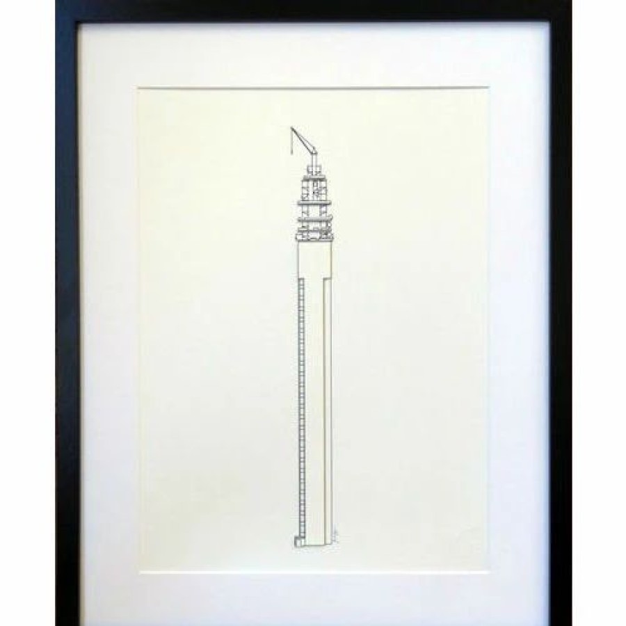 Gifts And Accessories * | Minima. Minima A4 Bt Tower Birmingham 3D Illustration Framed