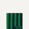 Gifts And Accessories * | Minima. Marimekko Navy Green Kaksi Raitaa Hand Towel