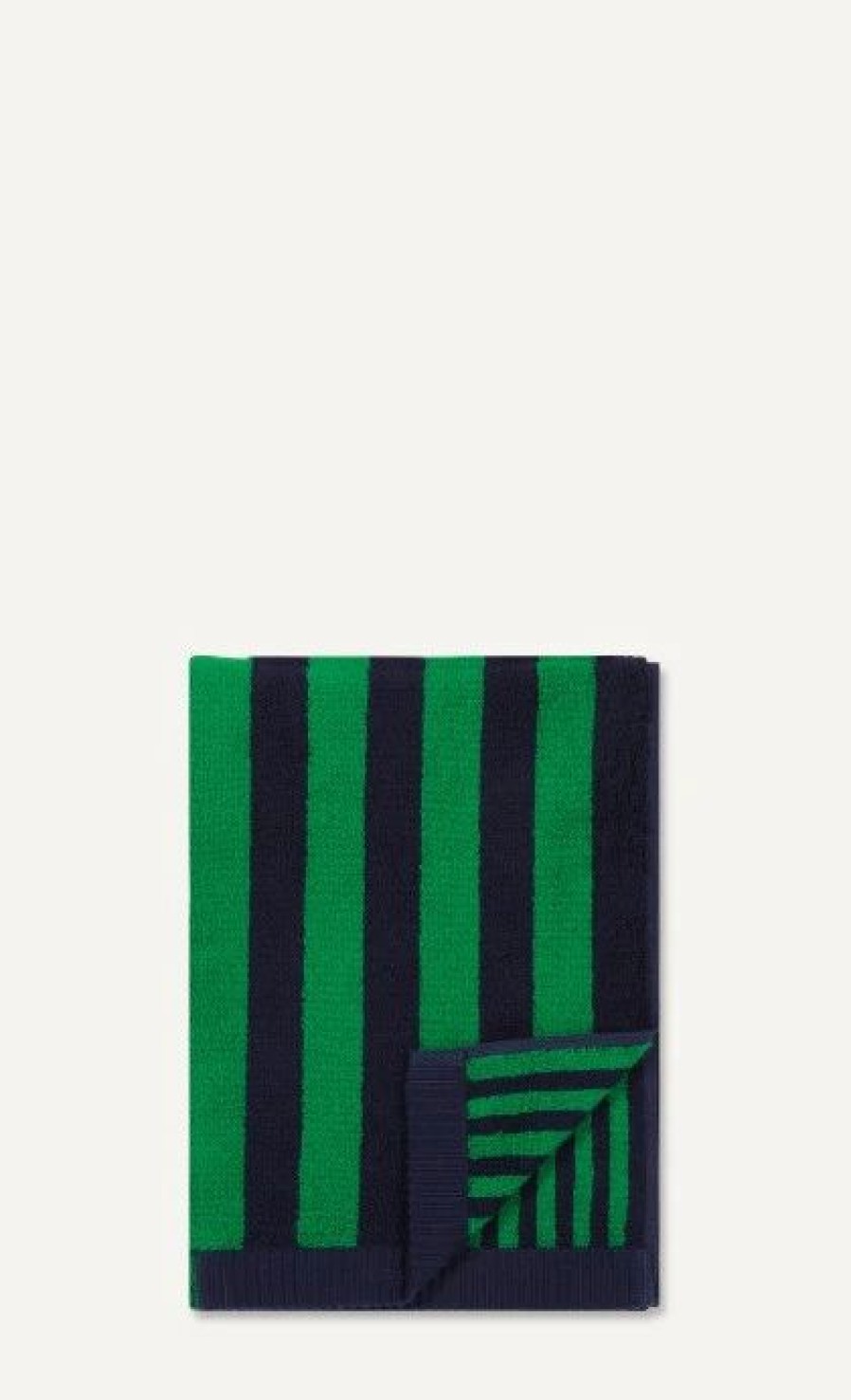 Gifts And Accessories * | Minima. Marimekko Navy Green Kaksi Raitaa Hand Towel