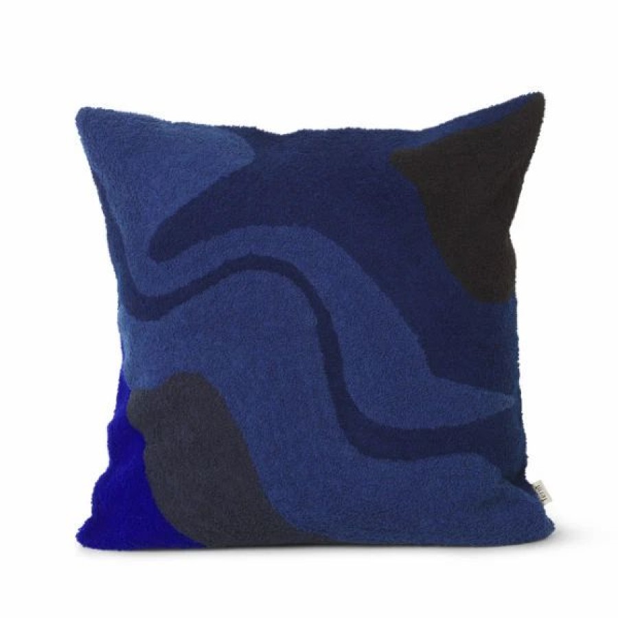 Gifts And Accessories * | Minima. Ferm Living Vista Cushion Dark Blue