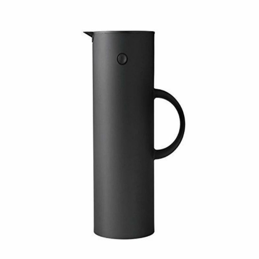 Gifts And Accessories * | Minima. Stelton Em77 Vacuum Jug Soft Black 1L