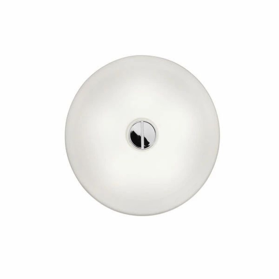 Lighting * | Minima. Flos Mini Button Wall Light Glass