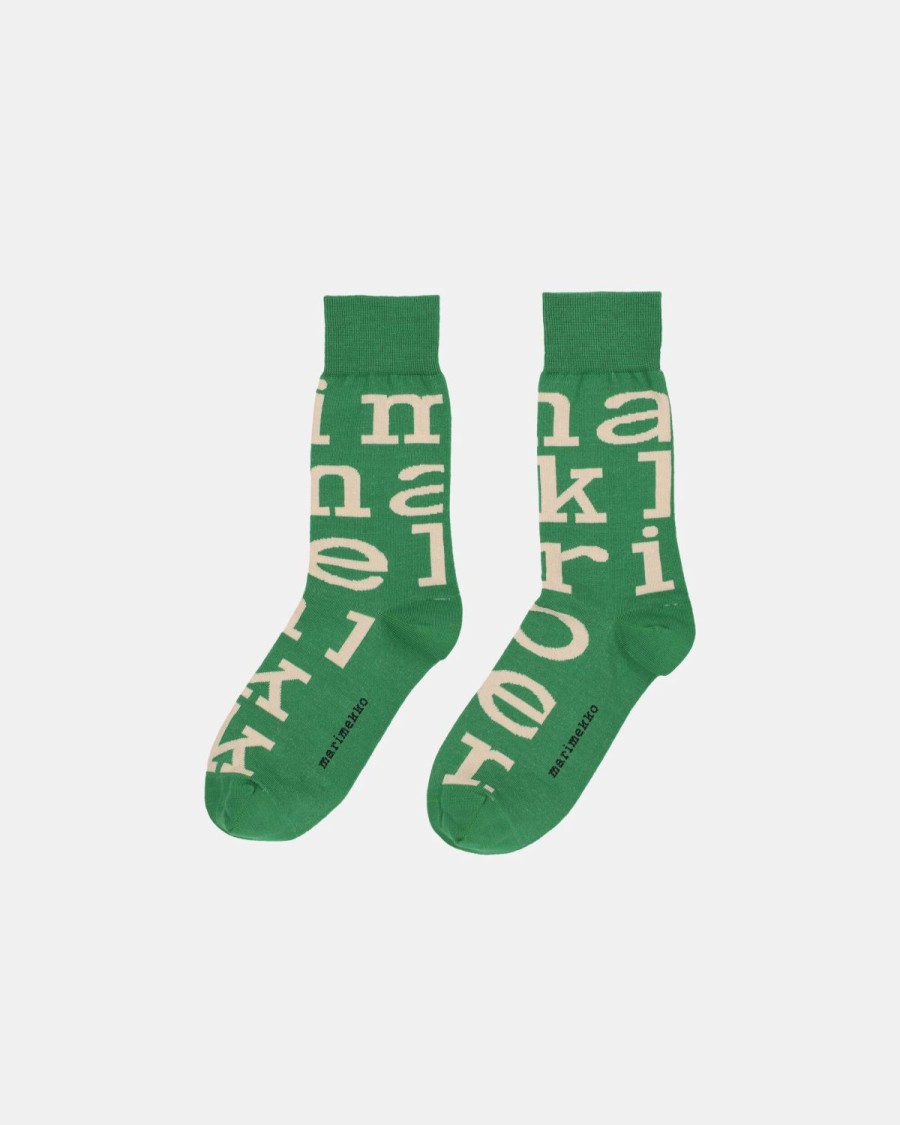 Gifts And Accessories * | Minima. Marimekko Kasvaa Iso Logo Socks