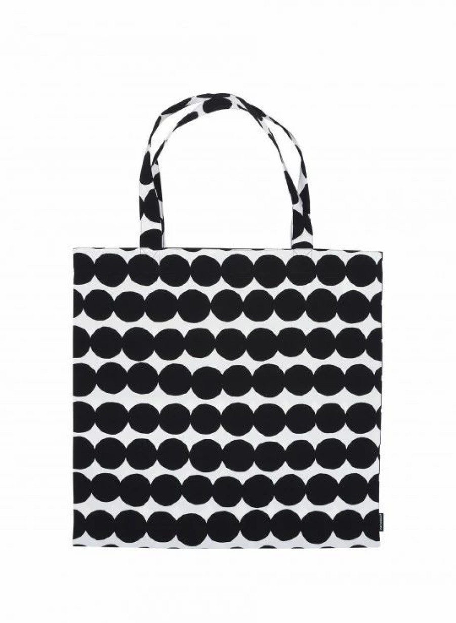 Gifts And Accessories * | Minima. Marimekko Black/White Rasymatto Tote Bag