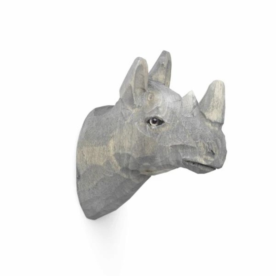 Gifts And Accessories * | Minima. Ferm Living Animal Hand-Carved Wall Hook Rhino