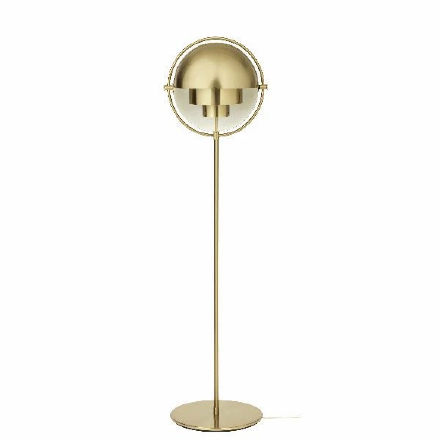 Lighting * | Minima. Gubi Multi-Lite Floor Lamp Brass