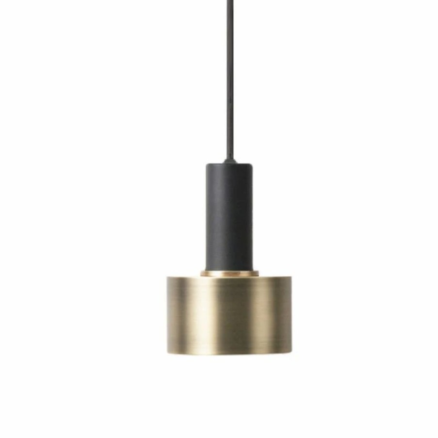 Lighting * | Minima. Ferm Living Collect Pendant Light With Disc Shade Black Socket