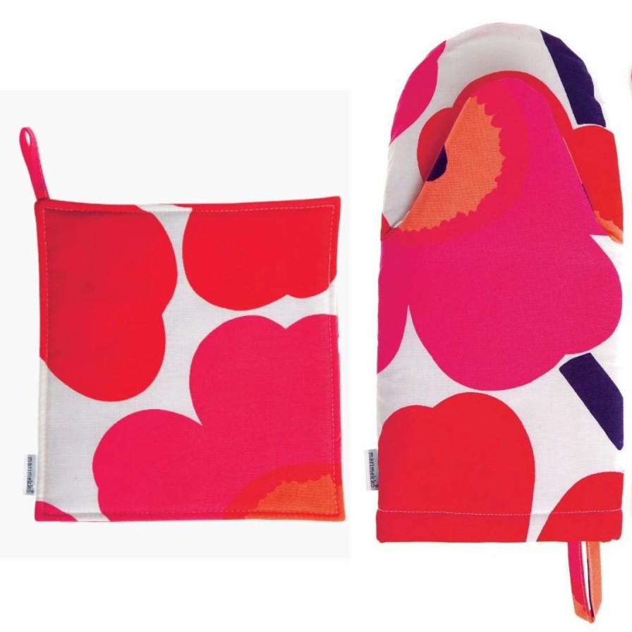 Gifts And Accessories * | Minima. Marimekko Oven Mitten & Pot Holder Set Pieni Unikko