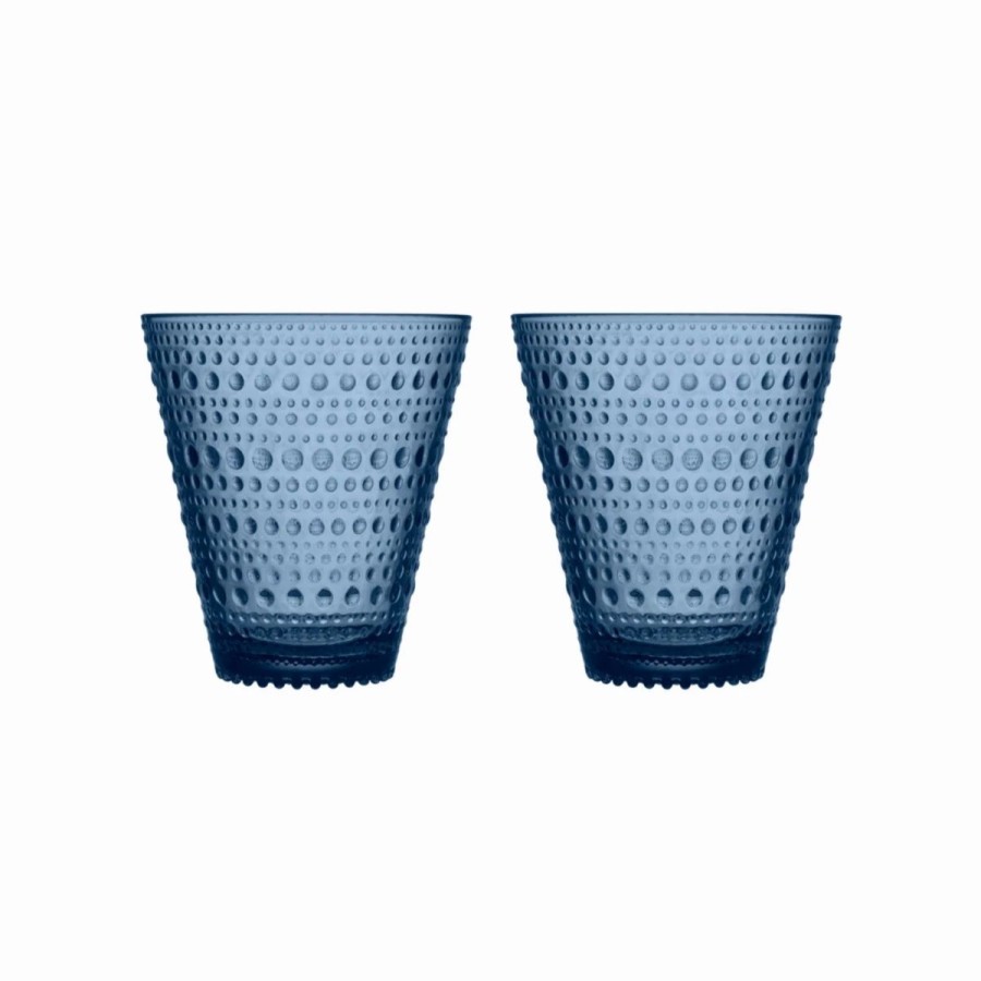 Gifts And Accessories * | Minima. Iittala Kastehelmi Tumbler Glasses, Set Of 2 In Blue