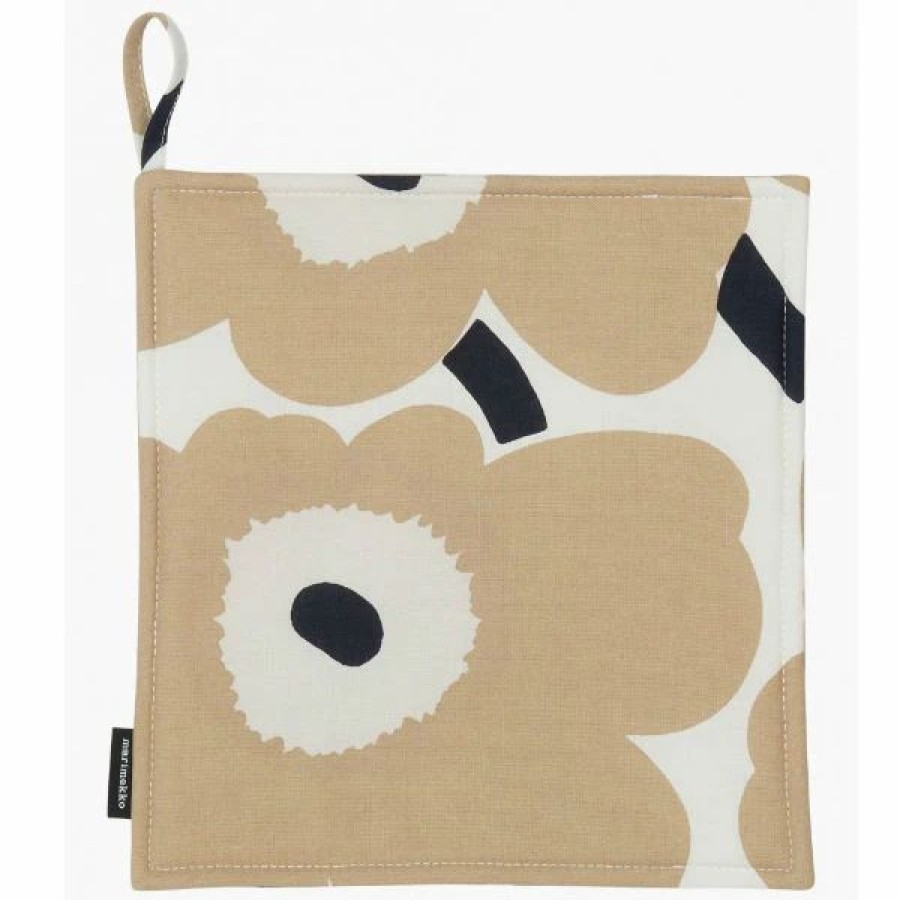 Gifts And Accessories * | Minima. Marimekko Pieni Unikko Beige Pot Holder